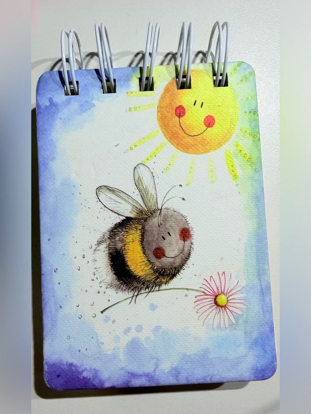 Cute Compact Bee Spiral Notebook